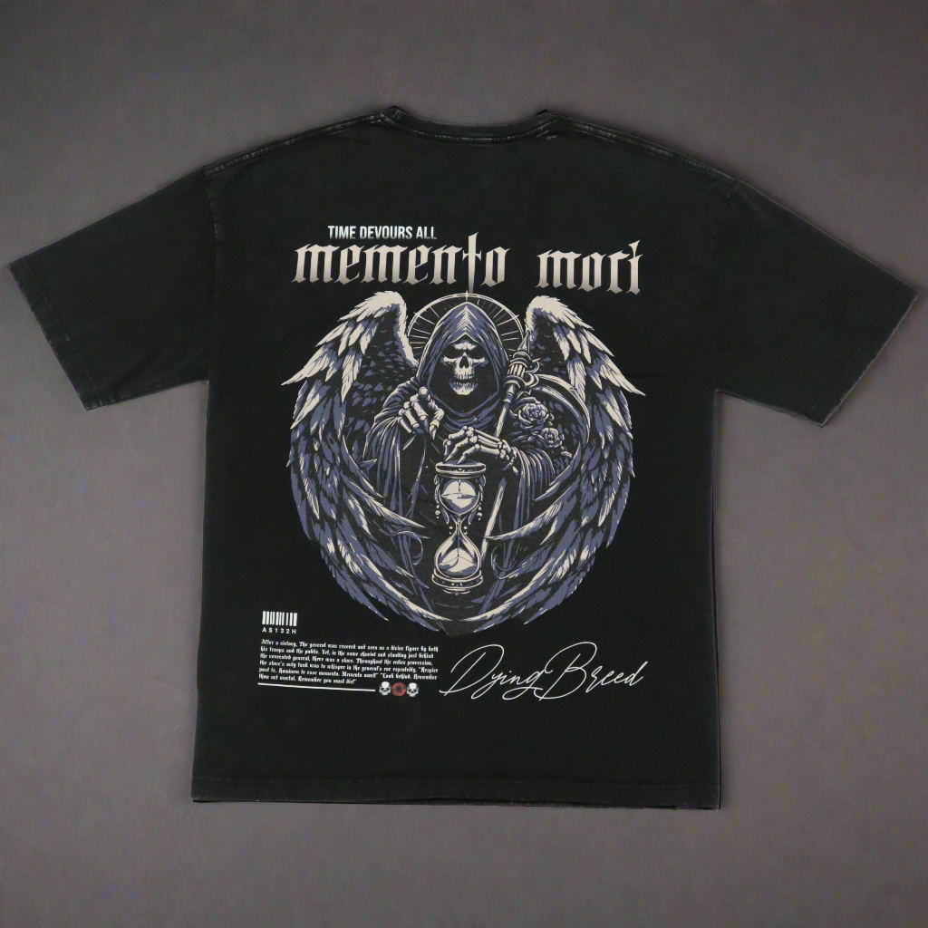 MEMENTO MORI - Vintage Wash Frayed Tee